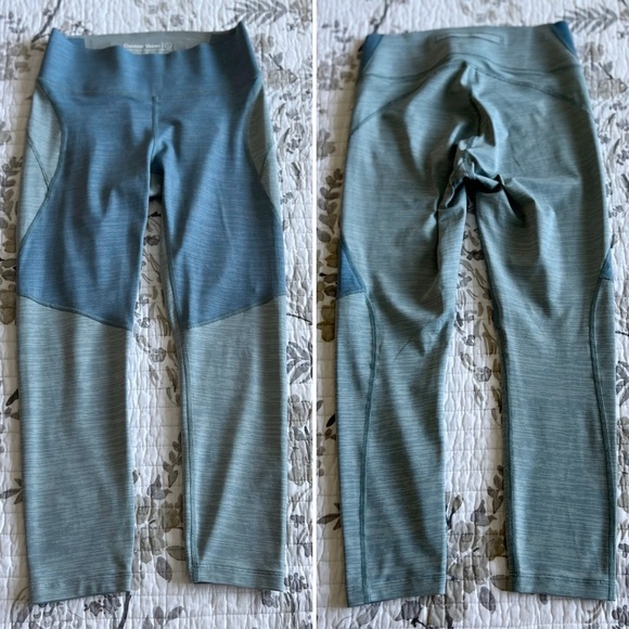 Outdoor Voices TechSweat 7/8 Two Tone Leggings in Blue • S - Picture 2 of 5